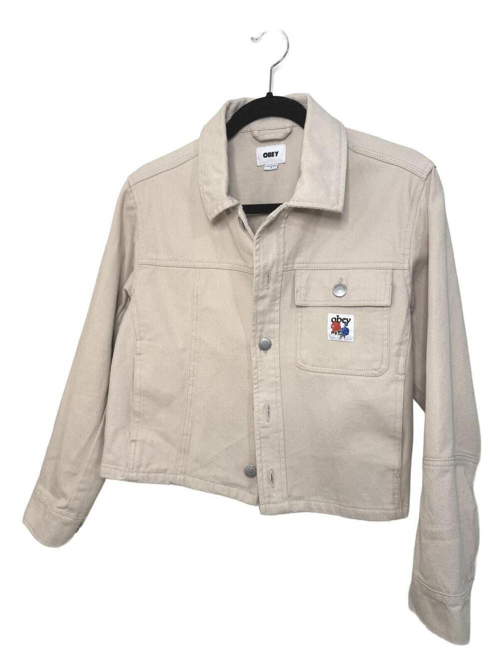 Obey Rebuilt Shirt Jacket Clay Color Size Small